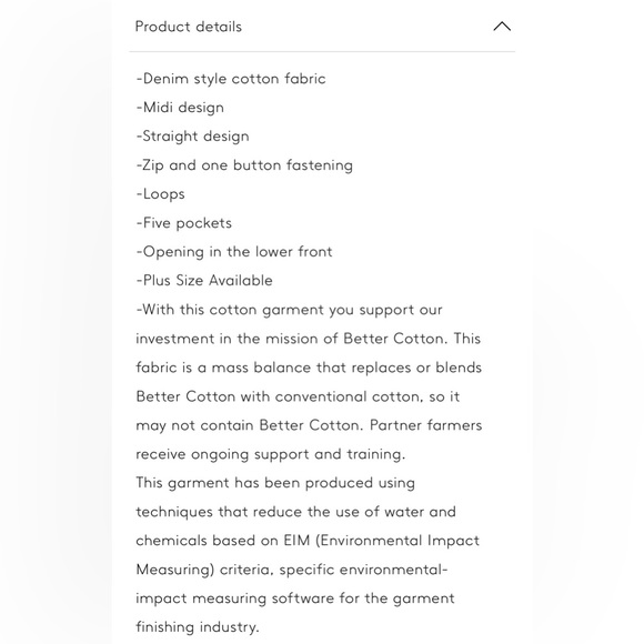 NWOT MANGO Denim Midi Skirt - Picture 11 of 12